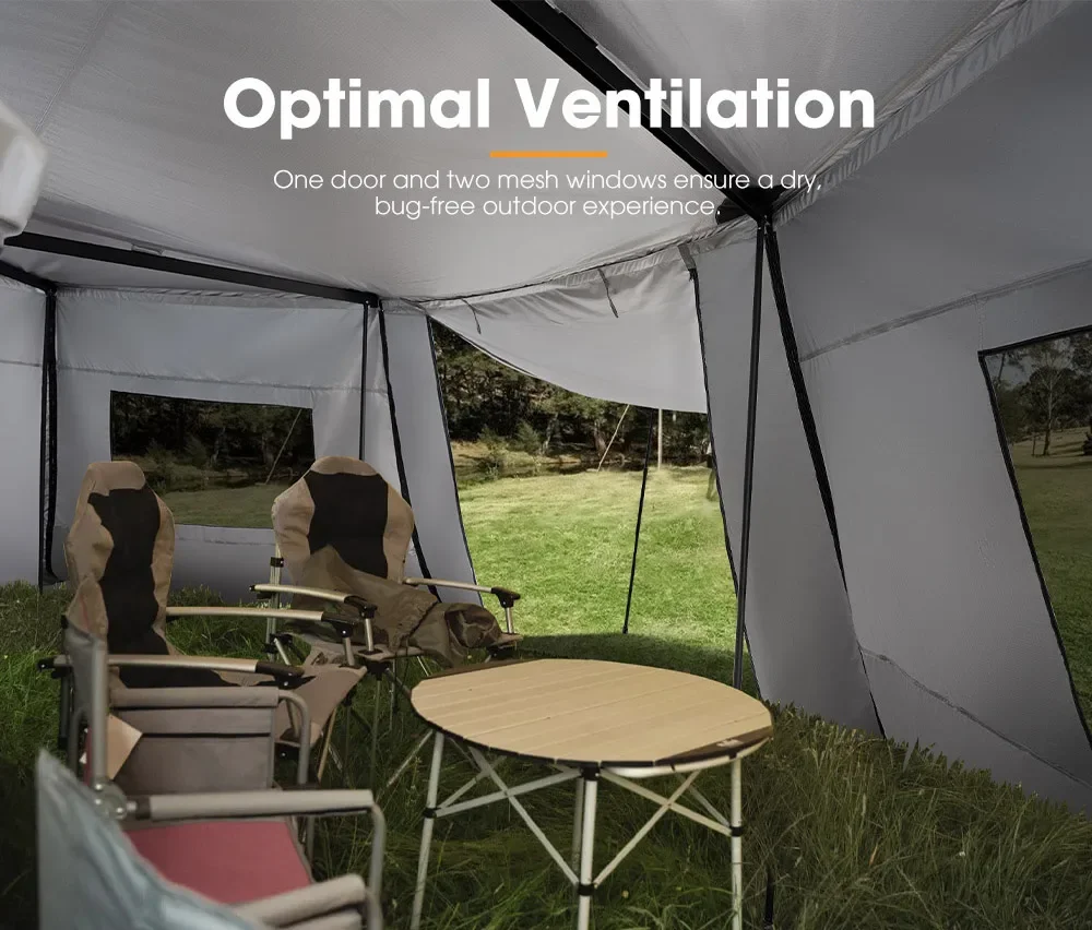 

Outdoor Camping Car Side 4WD 4x4 Awning Tent Free-standing 270 Degree Awning Tent with Side Wall