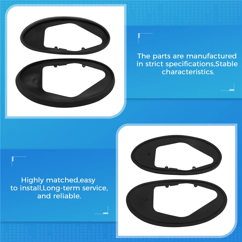 

X39A-51167058083 51167058084 1 PAIR Door Side Mirror Gasket Rubber Pad Sealing Ring For MINI Cooper R50 R52 R53