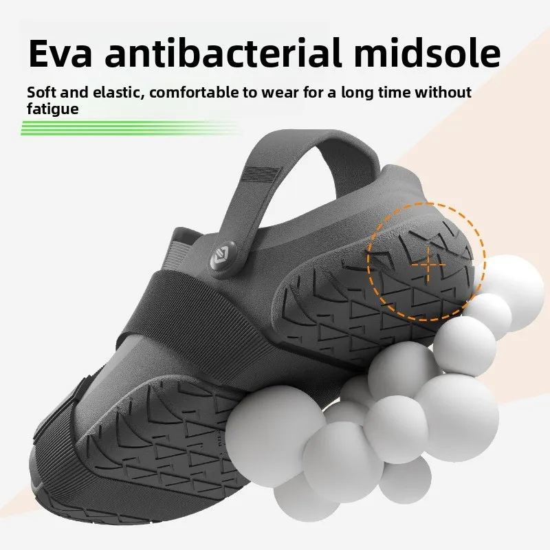 Summer Barefoot Sandals for Men and Women Thick Bottom Anti Slip Fashion Beach Shoes Travel Vacation Leisure Breathable Slippers