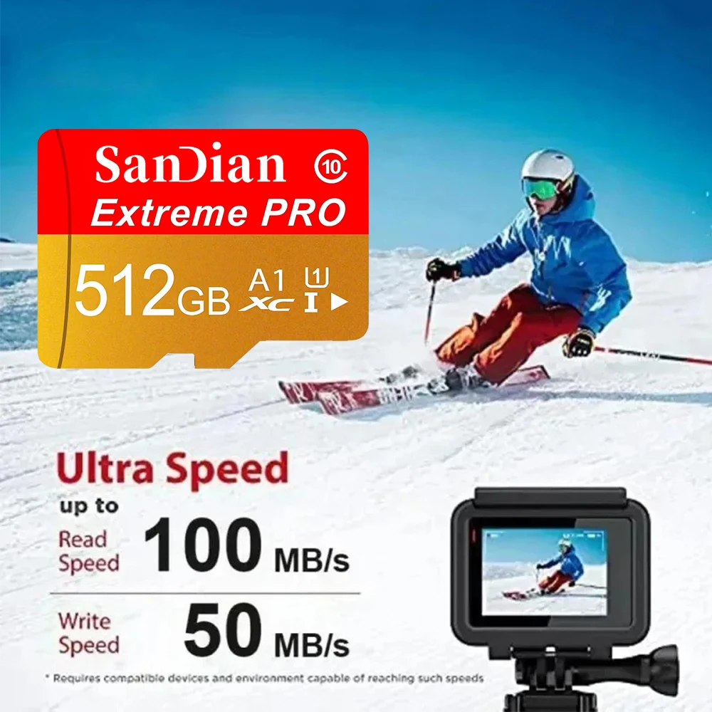 Ultimate TF Cards Memory Card SD Cards Micro TF SD Card 64GB 128GB 512GB Ultra HD C10 for Nintendo Switch Driving Recorder