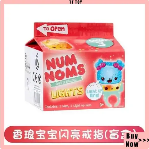 Hot Sale Num Noms Scented Sparkle Light Up Ring Blind Box Fun Unboxing Play Toys Mystery Box Surprise Girl'S Birthday Toy Gifts