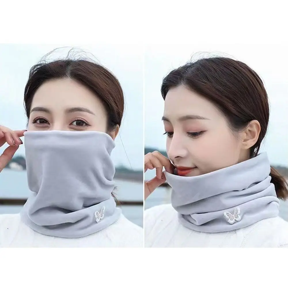 Fashion Double Layer Warm Scarves Soft Thick Sport Scarf Plush Keep Warm Neck Gaiter for Skating Running