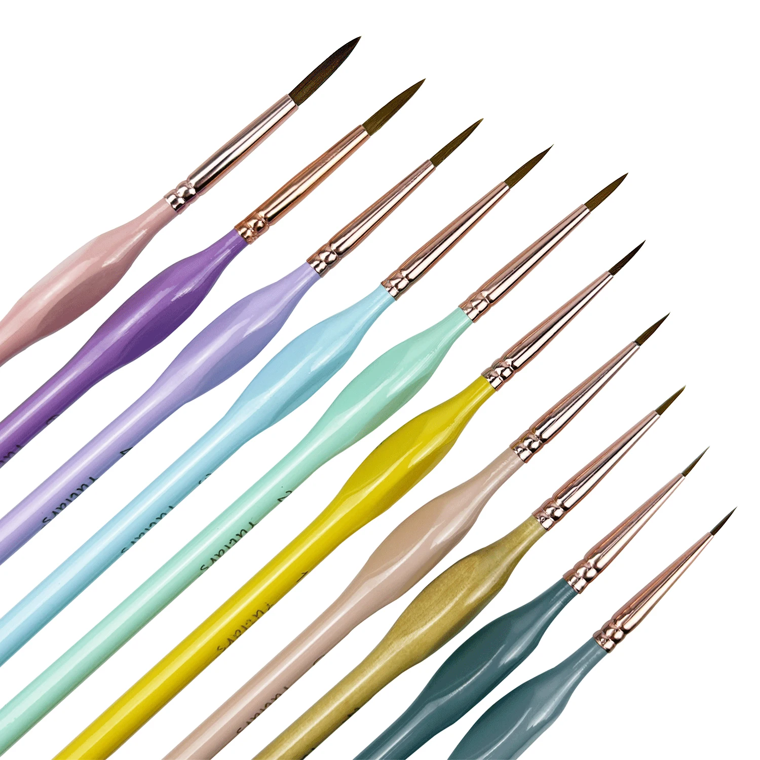Miniature Paint Brushes Set with Ergonomic Handle