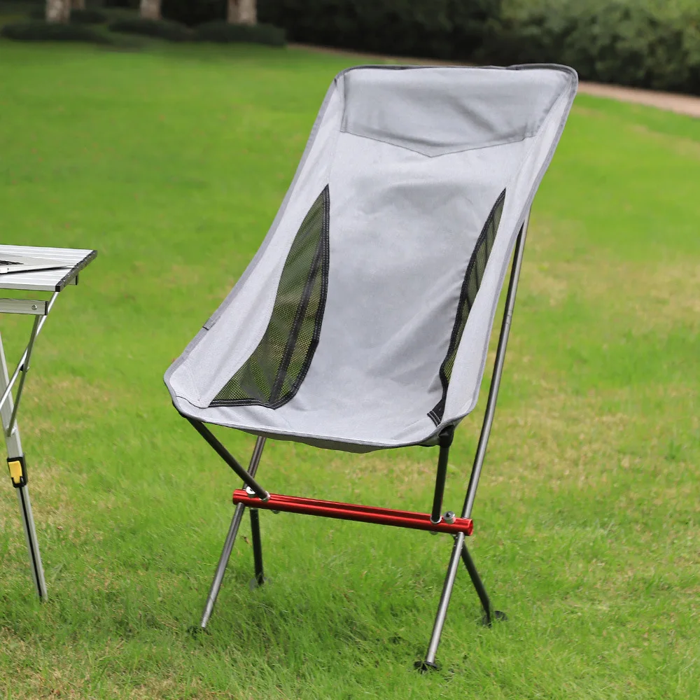 Travel Ultralight Folding Chair Detachable Portable Moon Chair Outdoor Camping Fishing Chair Beach Hiking Picnic Seat