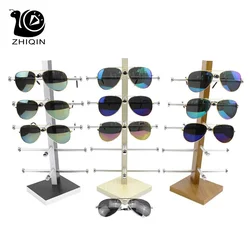 Wood Sunglasses Glasses Display Organizer Holder Jewelry Sunglasses Counter Display Glasses Storage