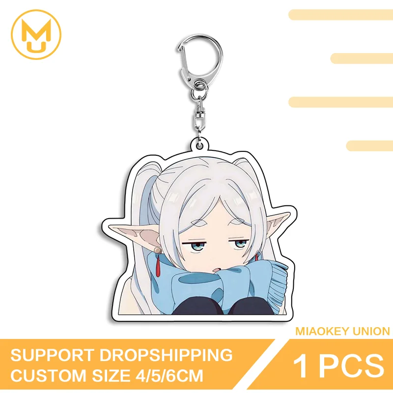 Amusing Frieren High Quality Creative Double Sided Acrylic Keyring Customizable Publicized Personality Key Ring Accessory