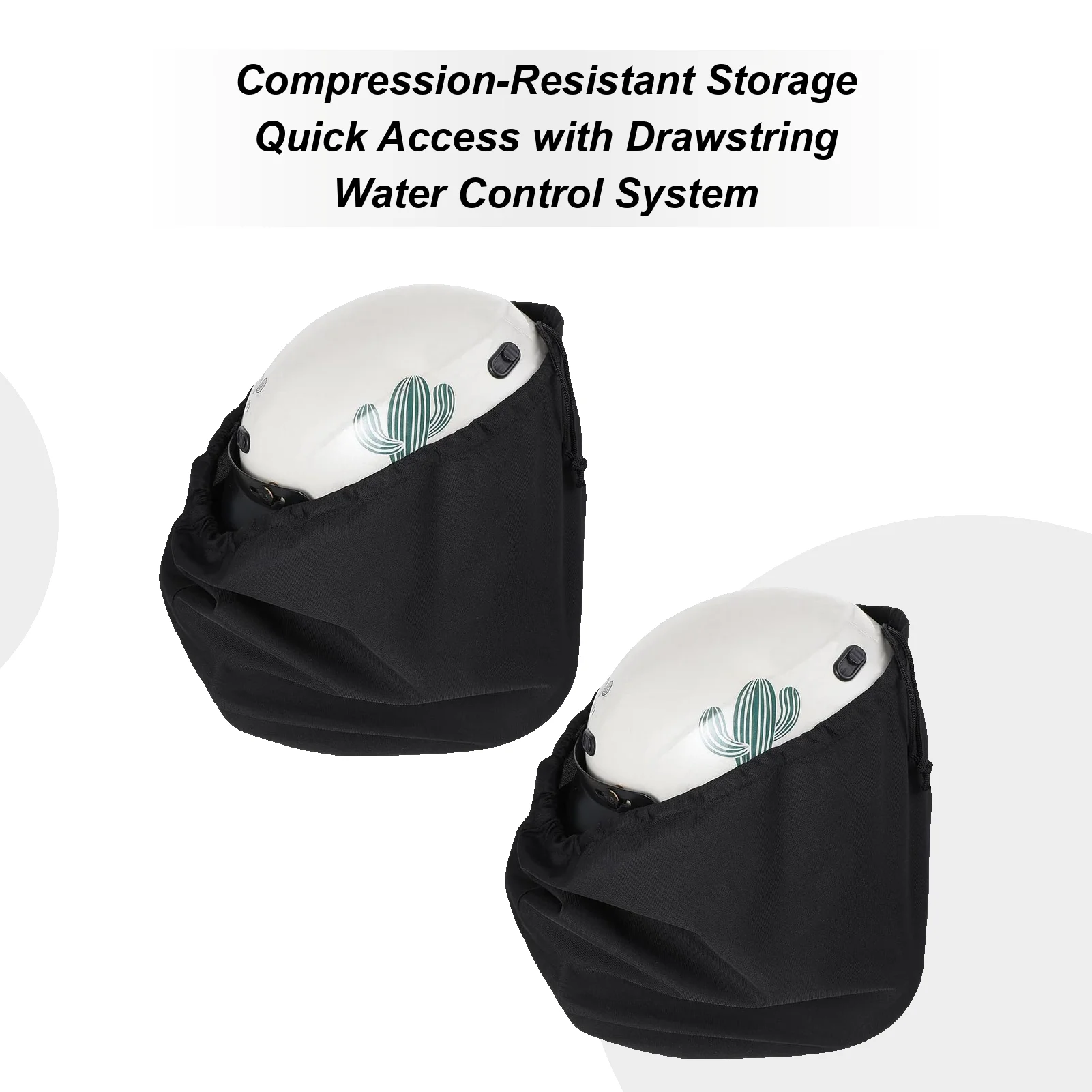 

Helmet Storage Bag Helmet Drawstring Bag For Cycling 2 Pieces Large Capacity Headgear Protection Organizer For Sports Ski Hockey