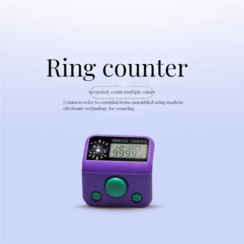 Counter Lcd Electronic Digital Tally Finger Counter, Electronic Ring Counter, Manual Counter for Sewing Knitting Weave Tool