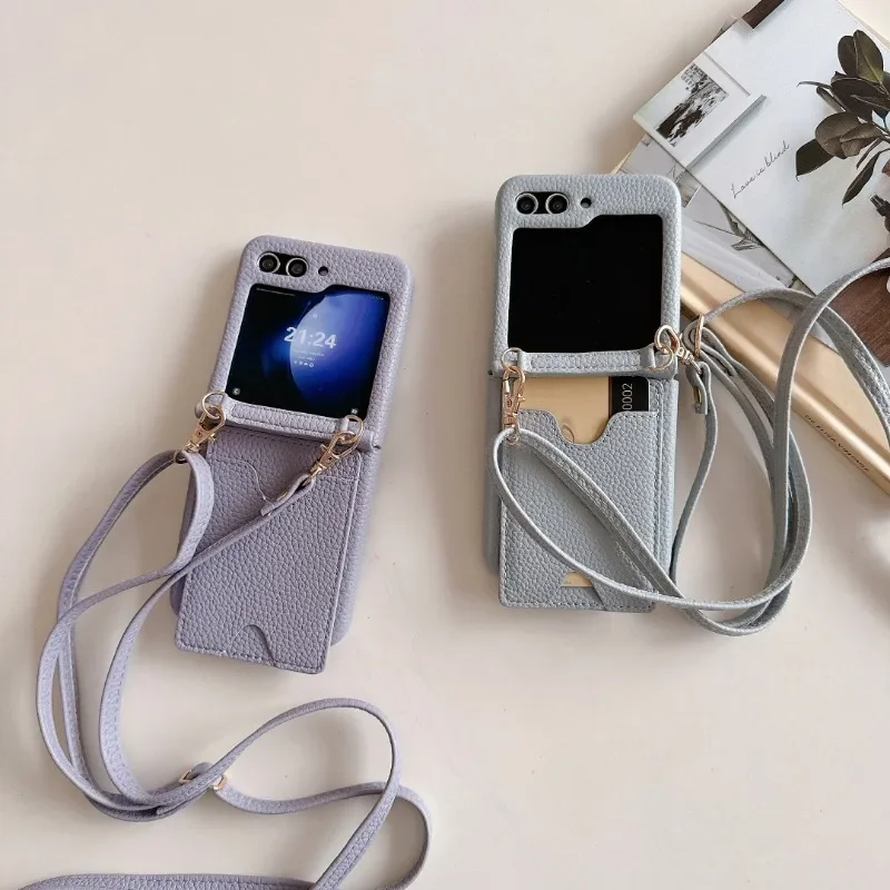 

Чехол-Кошелек с отделением для карт для Samsung Galaxy Z 6 5 4 3 Flip6 Flip5 Flip4 Flip3