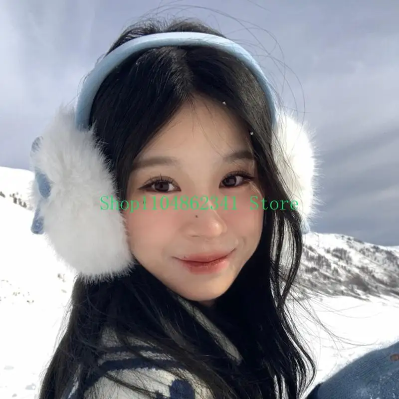 652f-stylish-bowknot-ear-covers-warm-ear-muffs-for-women-student-girl-plush-ear-warmers-for-work-school-commute-winter-supply