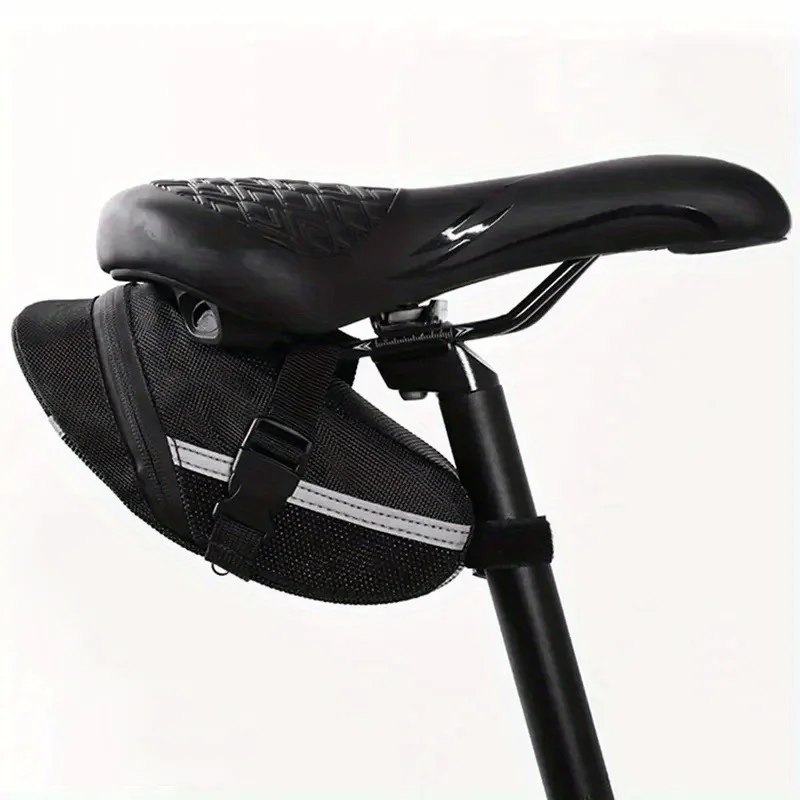 

Large Cycling Saddle Bag, Quick Release Bike Seat Bag, Durable Nylon Under-Seat Storage Pouch for Road & Mountain Bikes