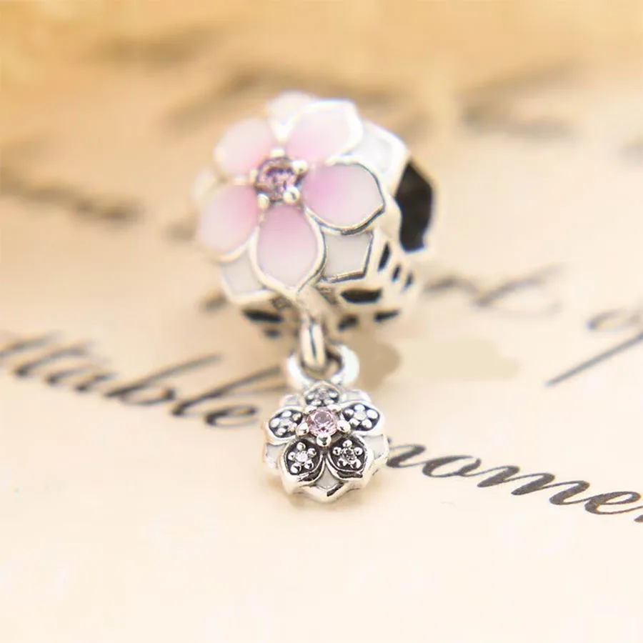925 Silver Rose Gold Charms Beads,Crown,Cross,Lobster,Strawberry,Rose,Birthday Cake,Paw Print,Women DIY Jewelry Making Gifts - view 2
