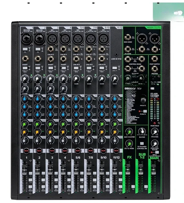 Mixer ProFX12V3 Mixer analogico a 12 vie con effetti