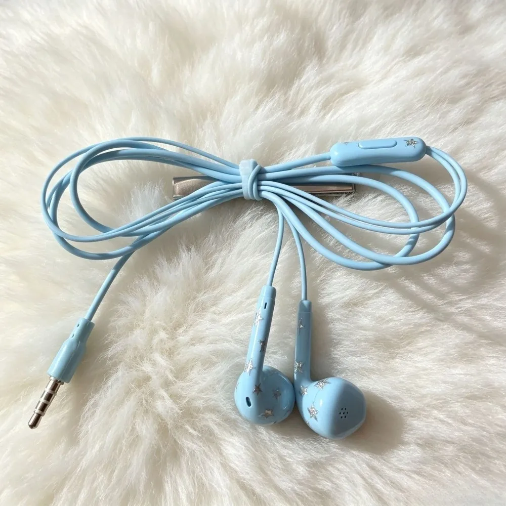 Aesthetic Wire Bow Headphone Bow Hair Clips Unique Upcycled Earphone Hair Pins Cute Y2K Earphone Hair Clip Harajuku