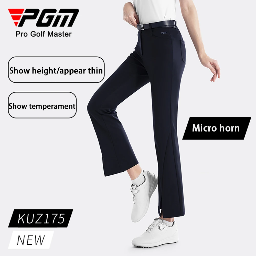 ​PGM Golf Split Micro Horn Pants - KUZ175 Women Breathable and Comfortable Slimming Sports Pants, Women Golf Clothing, XS-XL