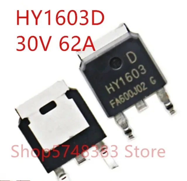 10PCS/LOT 100% new original HY1603P TO-220 HY1603D TO-252 HY1603 30V 62A  MOS tube
