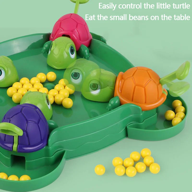 Internet famous children\'s turtle eating bean toy, parent-child interactive multiplayer tabletop game, puzzle toy