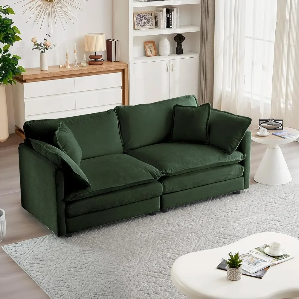 Sofa Bed Luxury Loveseat Sofa Couch Home Furniture Love Seat for Living Room Bedroom Office Apartment Evergreen Sofas Modern