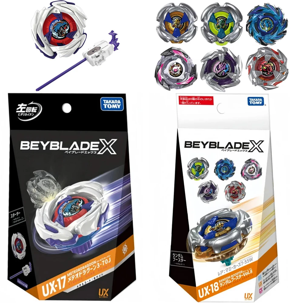 

ОРИГИНАЛЬНЫЙ TAKARA TOMY Bey X UX-17 Meteor Dragoon 3-70J UX-18 Случайный усилитель Vol.8 Blade UX 18 BX-00 Booster Dragoon Storm 4-60RA