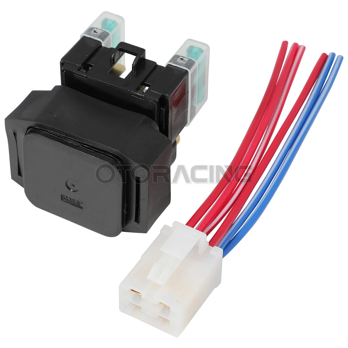 Anlasser-Zündschalter-Relais + Stecker für Yamaha Kodiak 400 YFM400 2000–2006 Rhino 450 YXR450 Wolverine 450 YFM450 2006–2009