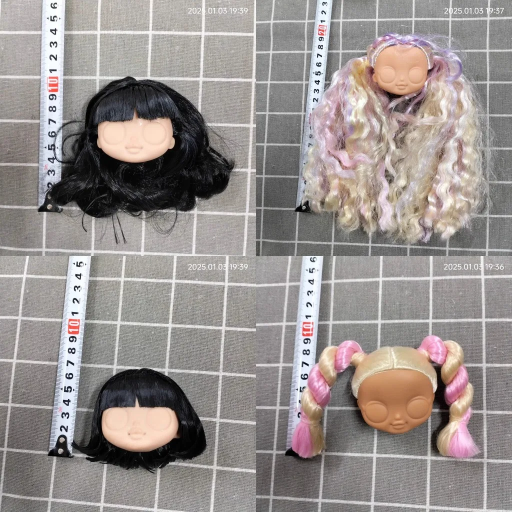 original high quality1/6 27cm doll head gift for girl collection toy long beautiful hair  baby head make up DONGCHENG