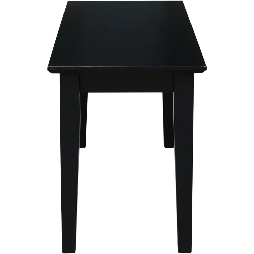 مقعد IC International Concepts من الخشب الصلب للمطبخ وتناول الطعام، قوي وموثوق، سهل التجميع، 39 بوصة