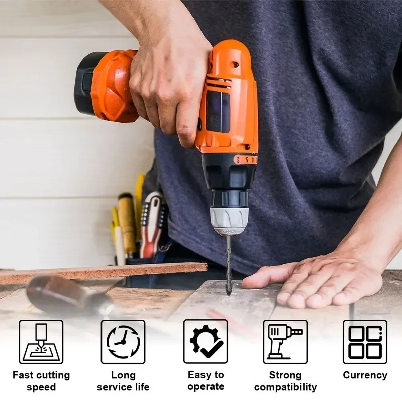 多機能ドリルビット 4 ブレード鋸歯偏心ドリルビットタイル掘削コンクリート特殊インパクトドリル拡張クロスビット