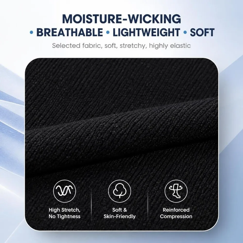 Stretchy Calf Compression Sleeves Breathable Skin-friendly Leg Support Sleeves Lightweight Skintight Sports Leg Warmers