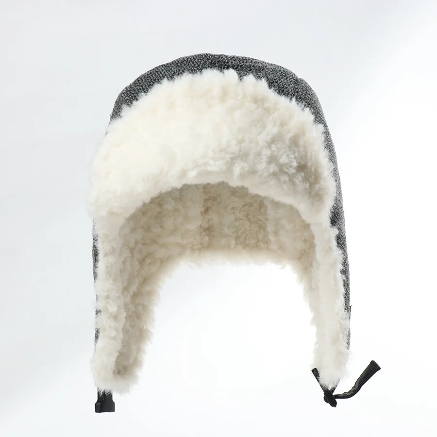 Winddichte Samt-Kunstpelz-Ohrenklappen-Mütze, Wintermütze für Damen und Herren, Unisex, Reitmütze für Outdoor-Wärme, Wandern, Freizeitkleidung
