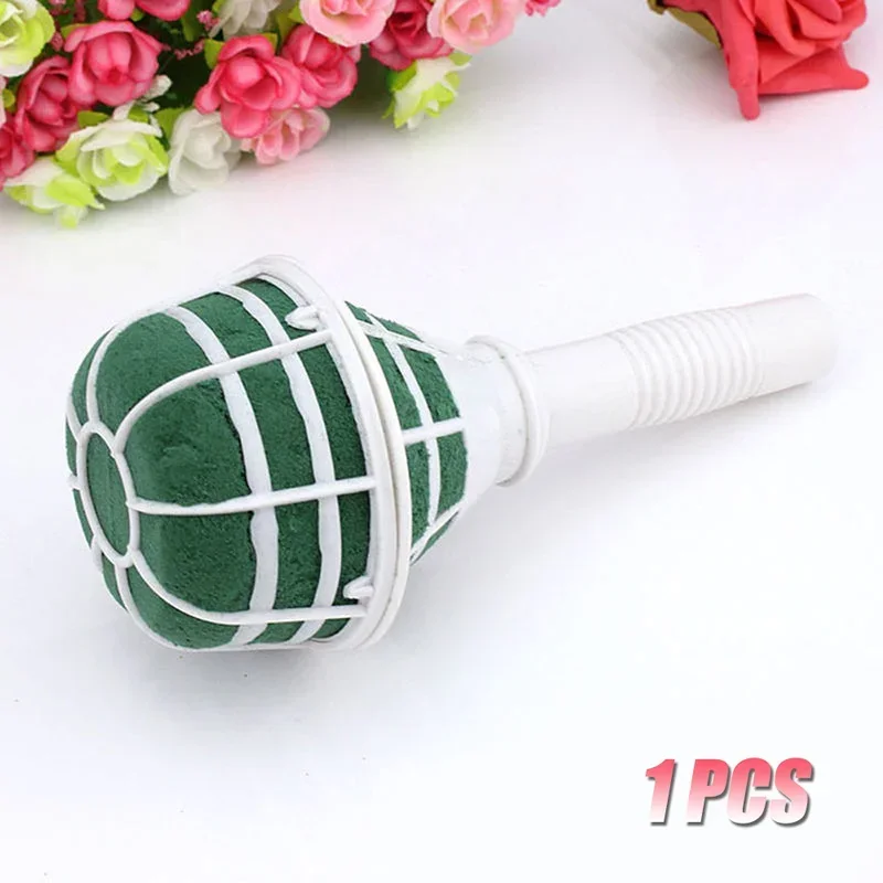 Wedding Bridal Rose Floral Foam Bouquet Handle Flower Holder Decoration DIY Gadgets Fashion Party Supplies