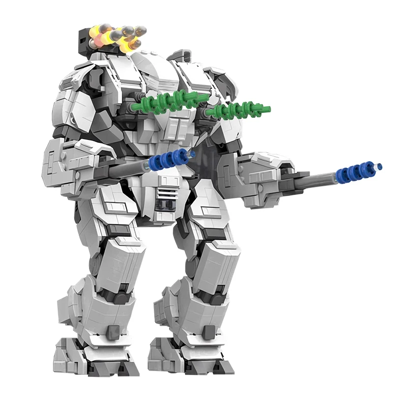 

1310 шт., строительные блоки MOC Fighting Mecha Robot