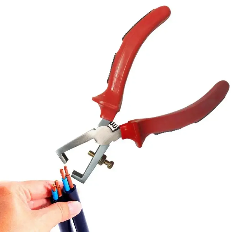 Wire Stripper Tool Heavy Duty Adjustable Wire Pliers Ergonomic Hand Cutter For Residential Solar Industrial Construction Network