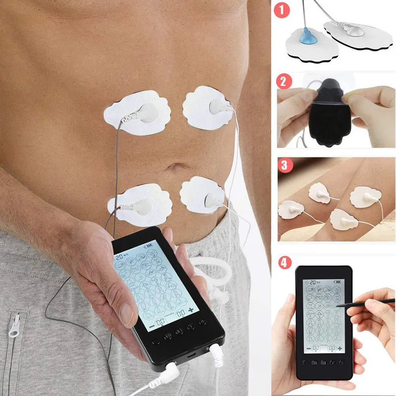 28 Modes EMS Neuromuscular Stimulator TENS Therapeutic Massager Digital Pulse Electronic Low-Frequency Physiotherapy Instrument