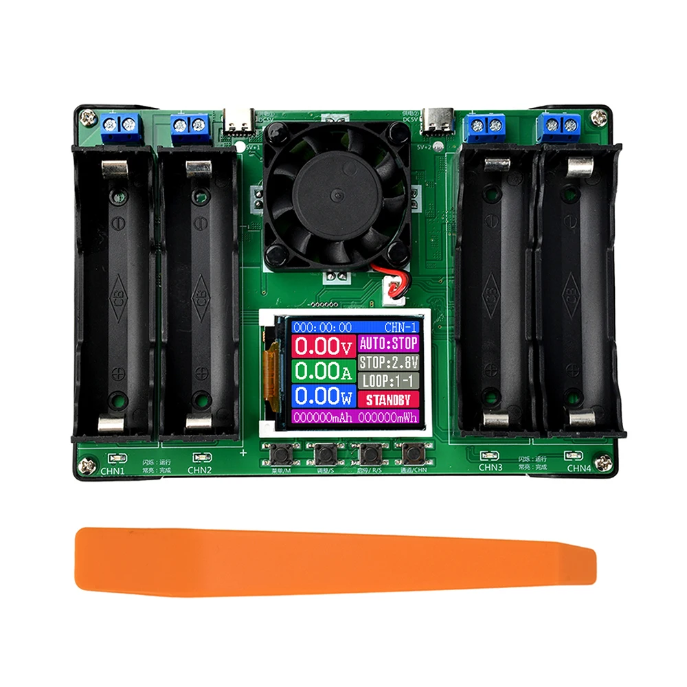 1/2/4/8-Channel 18650 Battery Capacity and Internal Resistance Tester, Electronic Load Tester, Automatic Charge/Discharge Module