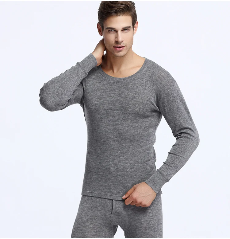 Maglia Termica Lana Merino Uomo Merino.tech – Intimo Leggero 165g/m² Con Calzini Inclusi – Antiodore, UPF 50+