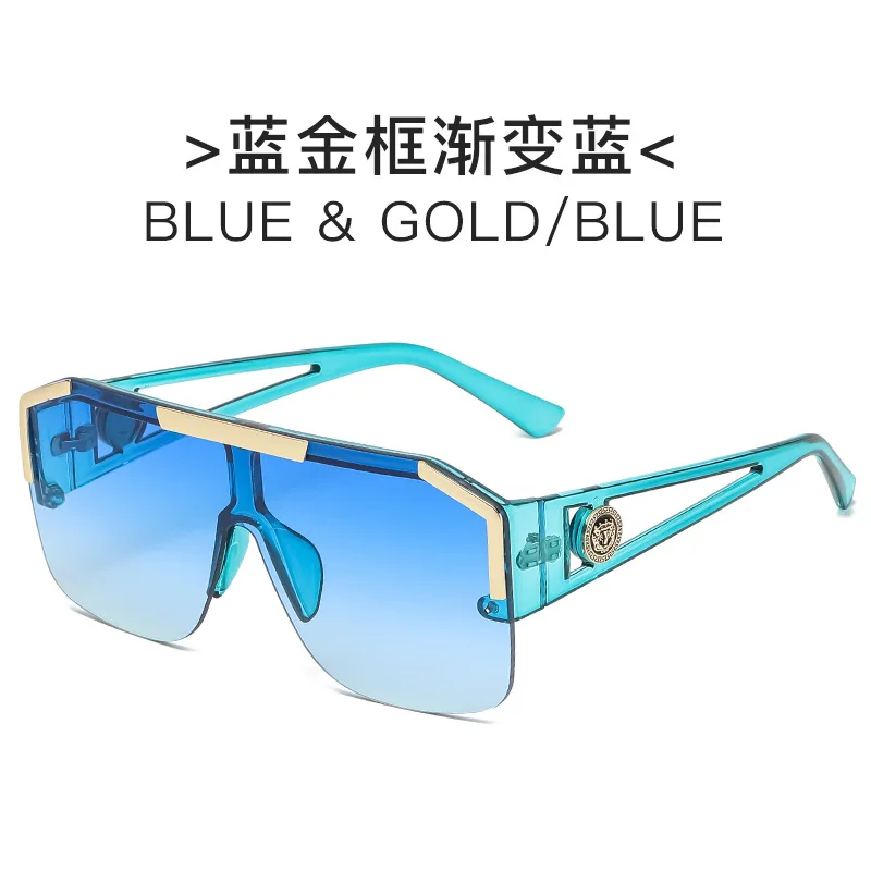 New Luxury Oversized Men Sunglasses Retro Brand Designer Sun Glasses For Women Fashion Gradient Square Shades Eyewear