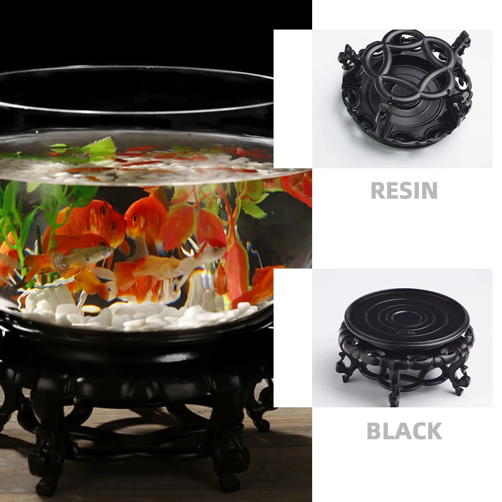 

Resin Plant Stand Fish Bowl Display Holder For Home Bonsai Teapot Goldfish Tank Ornament Base