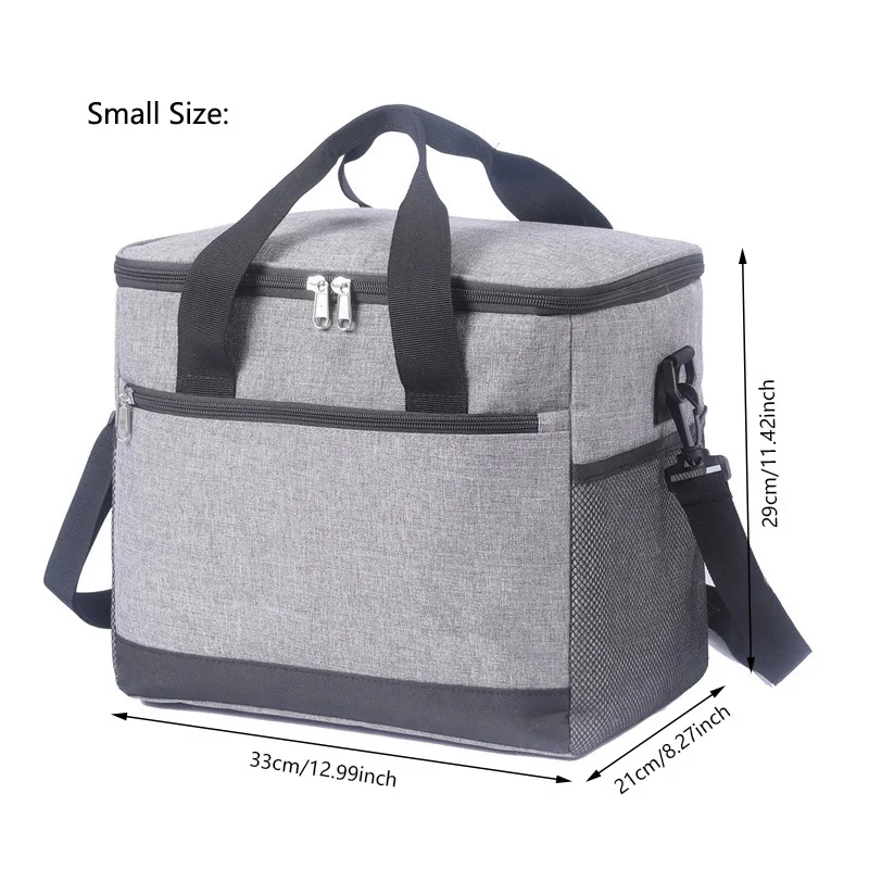 Fashion Large Capacity Leakproof Lunch Cooler Bags for Women Men Outdoor Travel Picnic Thermal Insulation Bag Box