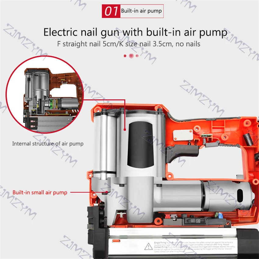 F50/k440 Lithium batterie Dual-Purpose Nagel pistole Wireless Elektro hefter wiederauf ladbare Nagel pistole Heft nagel Holz bearbeitungs werkzeug 18v