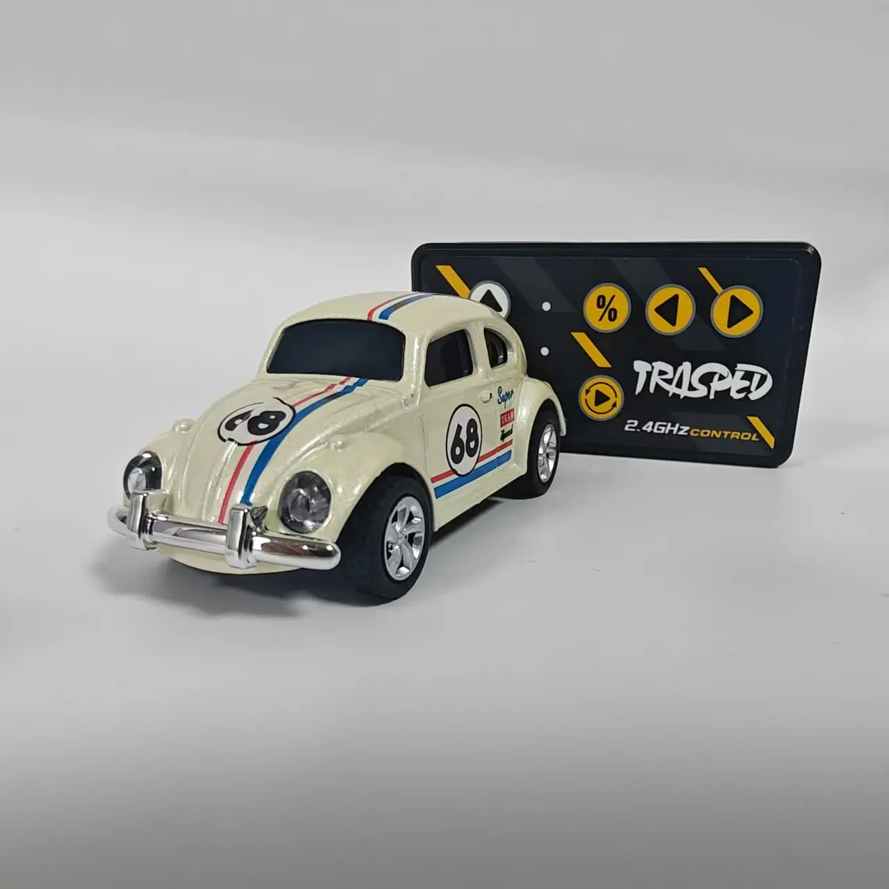 1:64 Alloy Beetle Remote Control Car Fun Metal Car Model For Collection Friendships Entertainment Speed RC Gift for Boyfriend