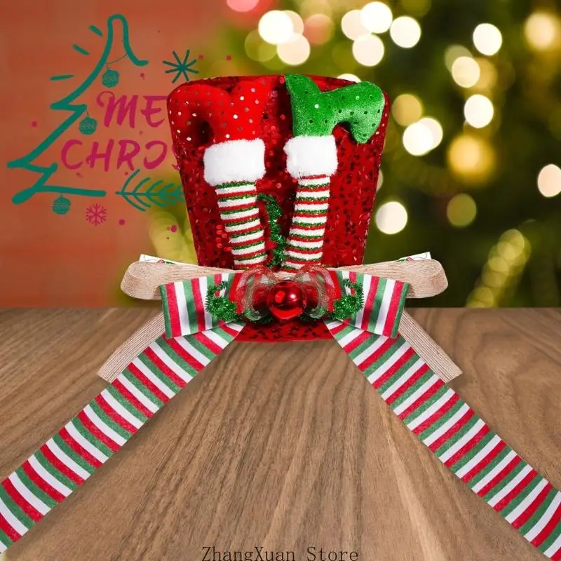 Weihnachtsbaum-Akzent-Elfe aus weichem Stoff für die Innendekoration 3XUF – Detail 7