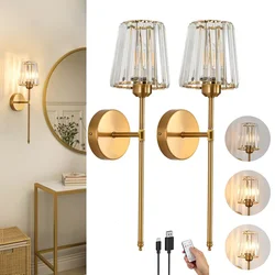 LED Recharge Wall Lamp 2000mAH RGB Bulb Removable Wireless Wall Decor Bedroom Corridor Hallway Indoor Luminaire Bedside Light