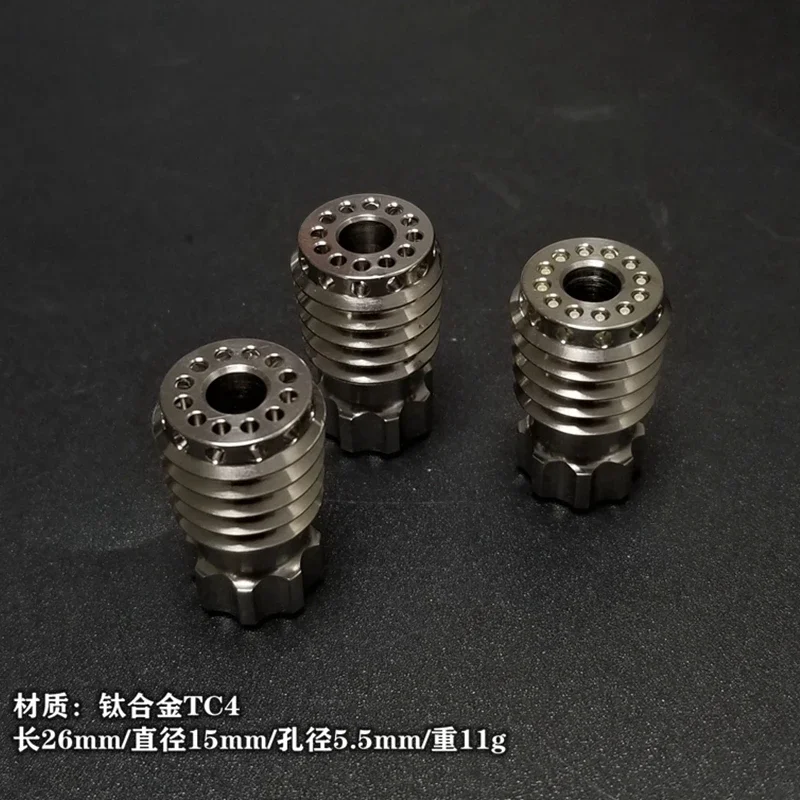 

EDC Titanium Alloy Knife Beads A Pendant Paracord Outdoor DIY Decorations Camping Gear Survival EDC Tools