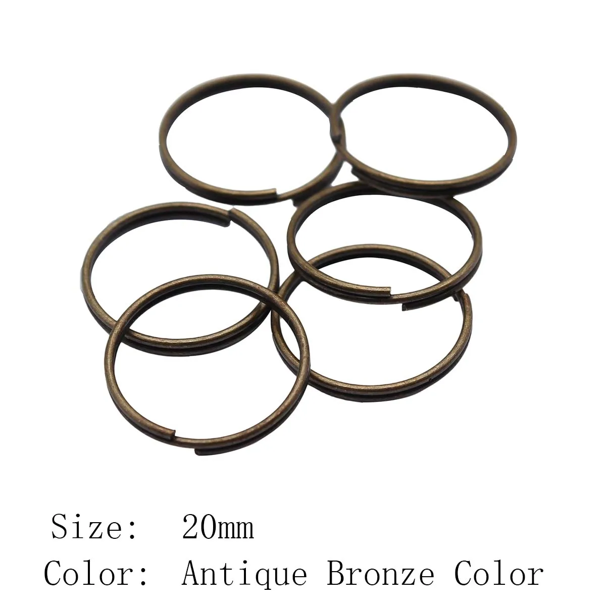Newarrivals Accessories Parts 20Mm Key Ring 5 Sizes 6 Colors Jewelry Findings And Components Accessories Man 10Pcs