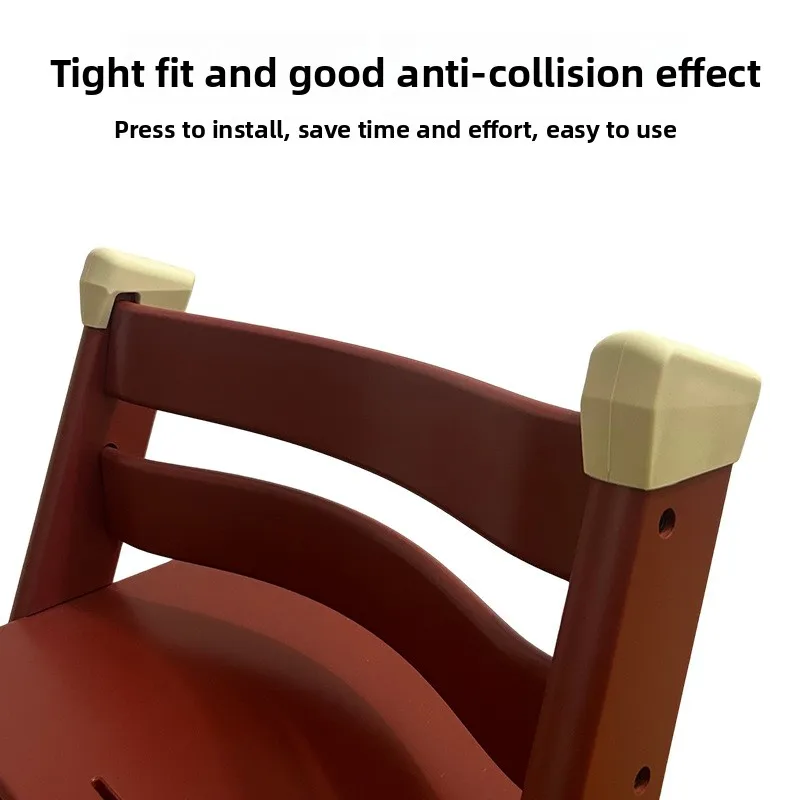 Child Growth Chair Protective Cover Anti Knock Silicone Protective Cover Baby Dining Chair Anti-collision Protection Corner
