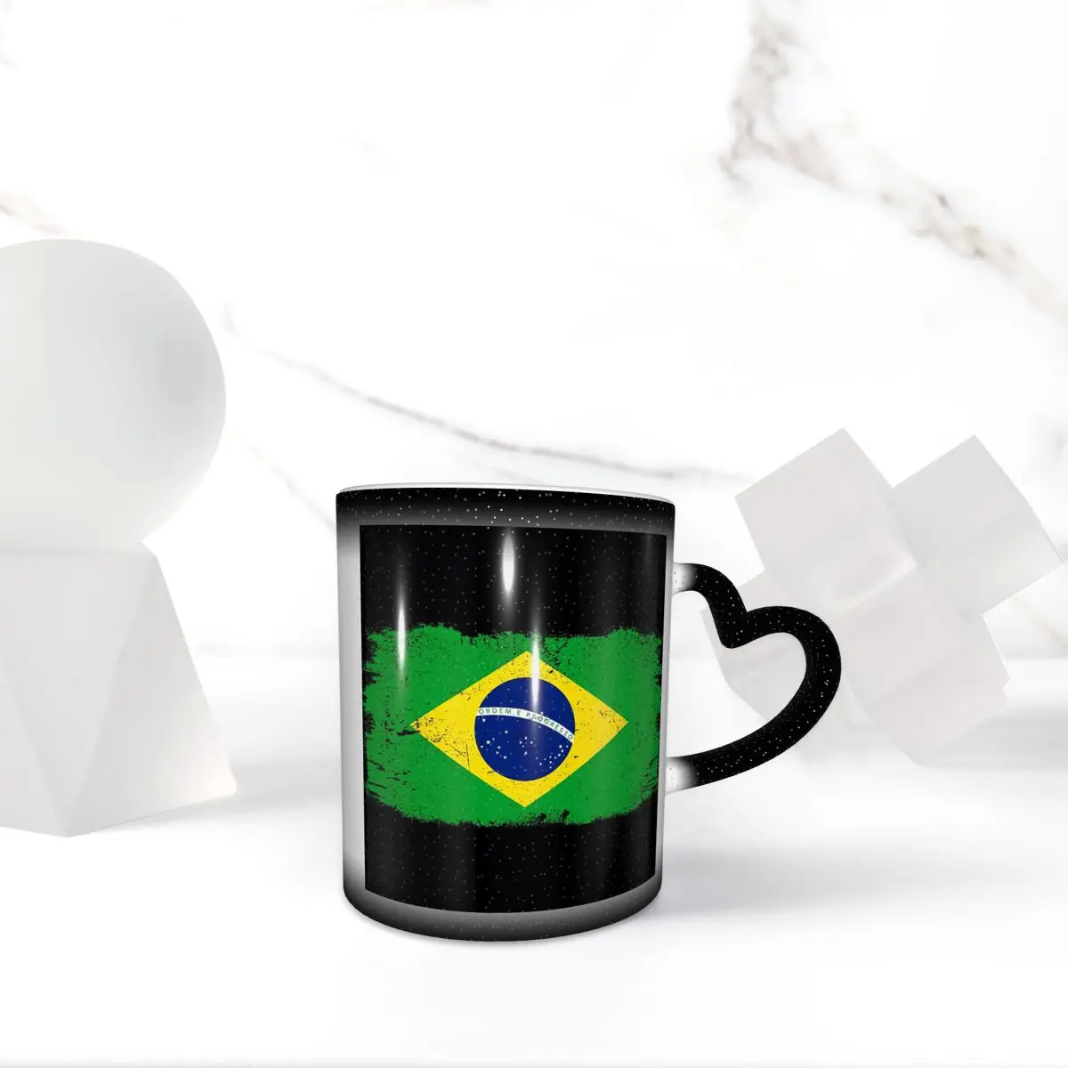 

Флаг страны Бразилии Бразилия Туристическая кружка сборной страны Бразилии Забавные керамические кофейные чашки Чайные кружки Молочная чашка Посуда для напитков Друзья
