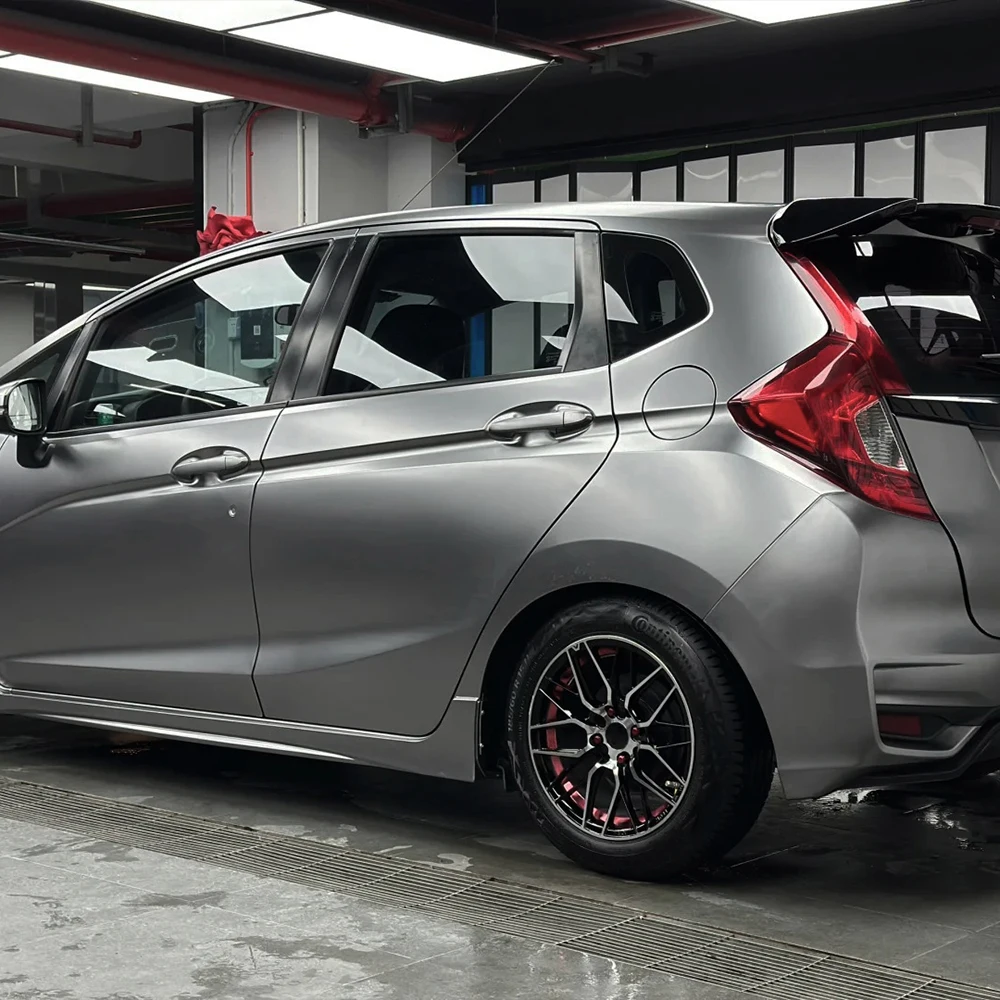 Car Sticker Pearl Metal Titanium Grey Auto Wrapping Film Color Change Vinyl Film PET Bubble Free Car Accessories PVC Auto Decals