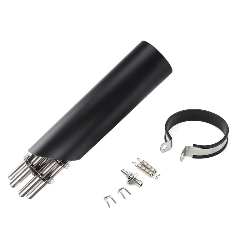 Universal Motorcycle Exhaust System for Xre300 Z1000 Machine Gun Shaped Brand New Stainless Steel Exhaust Pipe