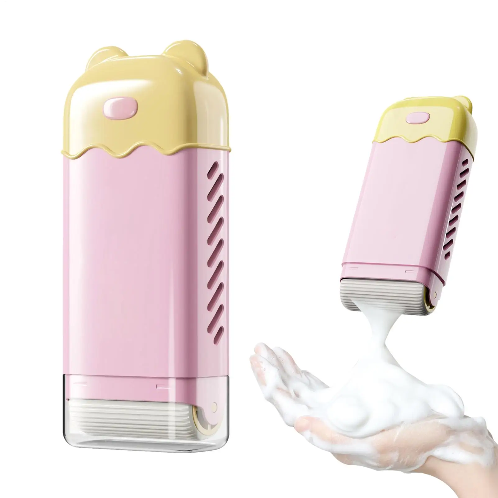 

Дорожный чехол для мыла, дренажный пенящийся чехол для мыла с роликом, портативный дорожный контейнер для туалетных принадлежностей с дренажем для пеших прогулок в тренажерном зале