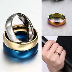 6mm Stainless Steel Comfort Fit Plain Wedding Band Ring for Men Women Size 4-14